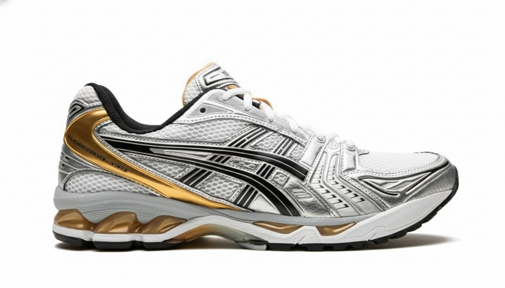 ASICS Gel Kayano 14 (White / Silver / Gold)