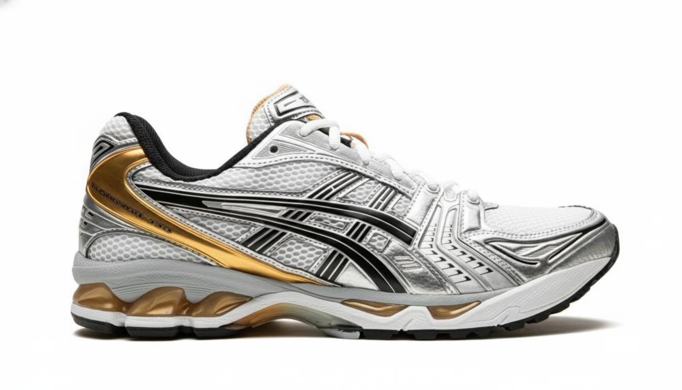 ASICS Gel Kayano 14 (White / Silver / Gold)